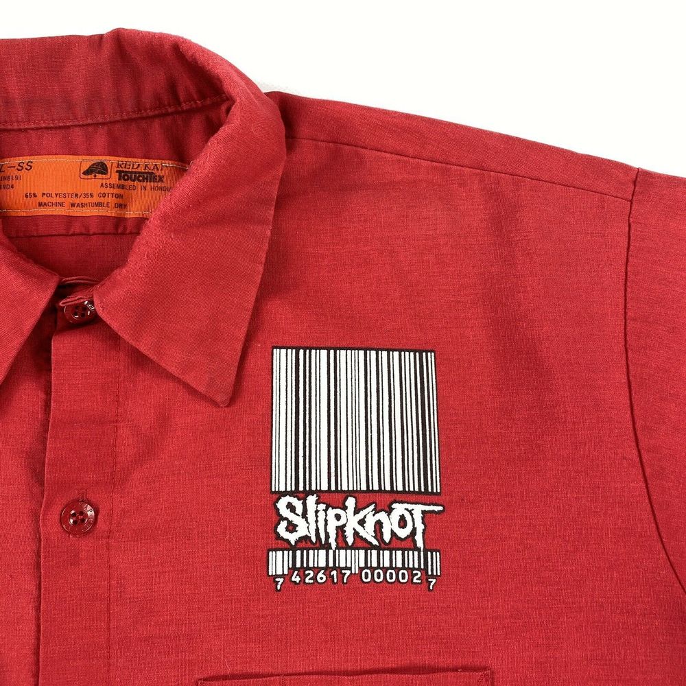 00's Slipknot Barcode Metal Band Button Up Shirt - Picture 7 of 9